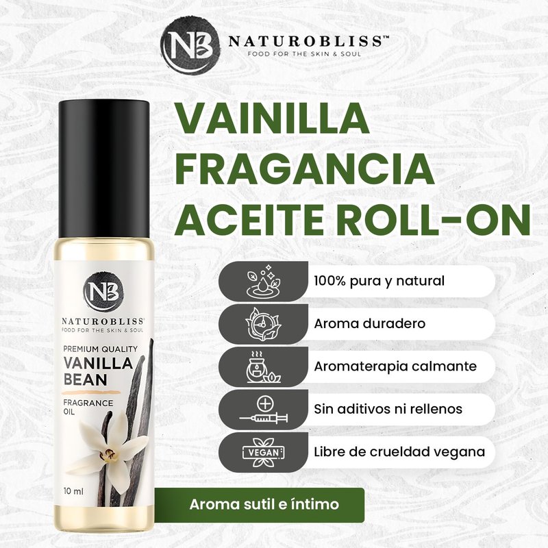 NaturoBliss Vanilla Perfume, Fragrance Oil Roll On 10 ml
