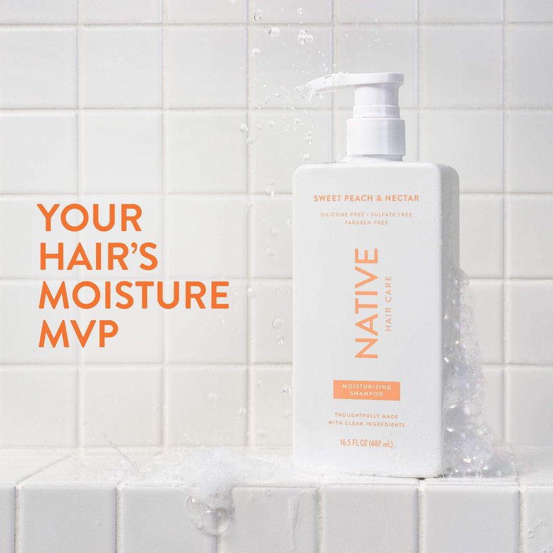 Native Moisturizing Shampoo Sweet Peach & Nectar 16.5 fl Oz.