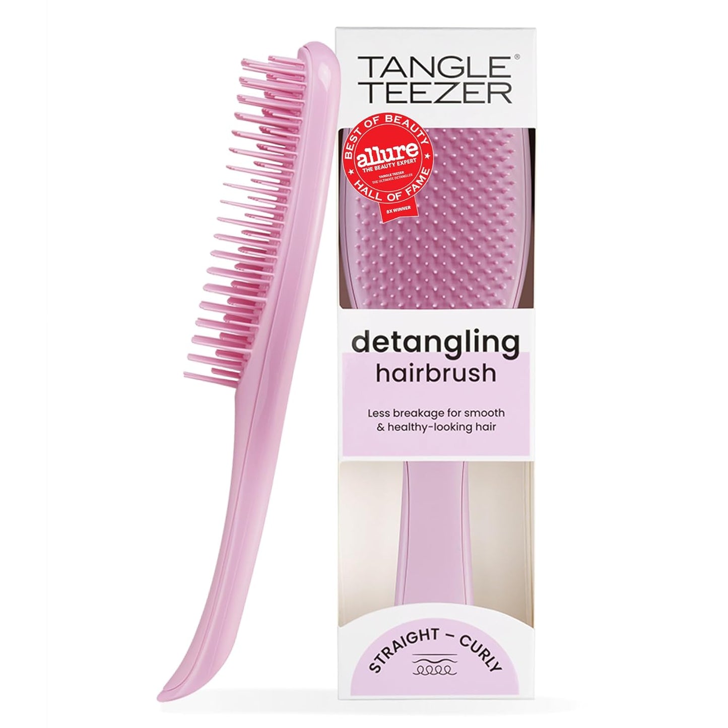 Tangle Teezer Ultimate Detangler Brush - Effortlessly Eliminates Knots & Reduces Breakage | Rosebud Color