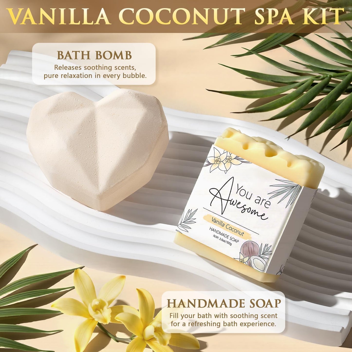 Mothers Day Gift for Mom Women Birthday Self Care Gifts, Scented SPA Bath Gift Basket Get Well Soon Care Package for Her w/ Positive Affirmation Cards, Feel Better Gifts for Wife Grandma Girl Friends