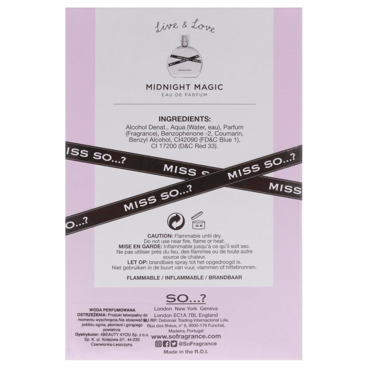 So…? Midnight Magic - Vegan Vanilla Perfume for Women | Long-Lasting Scent - 1.7 oz EDP Spray