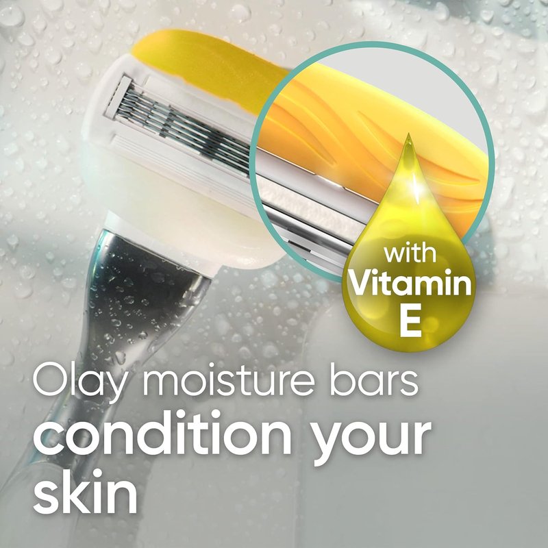 Gillette Venus ComfortGlide Women's Razor Blade Refills - Infused with Olay Coconut Scent, 6 Count (Pack of 2)