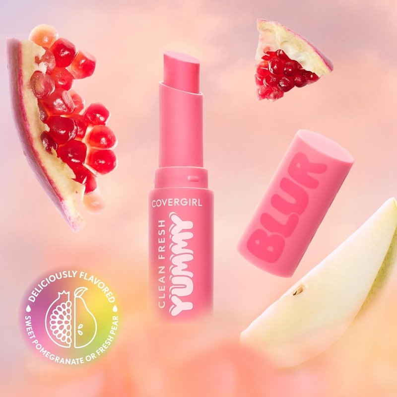 COVERGIRL Clean Fresh Yummy Blur Lipstick - Matte Blurring Effect, Vegan Formula | Deep Plum 180 Hunny Blur