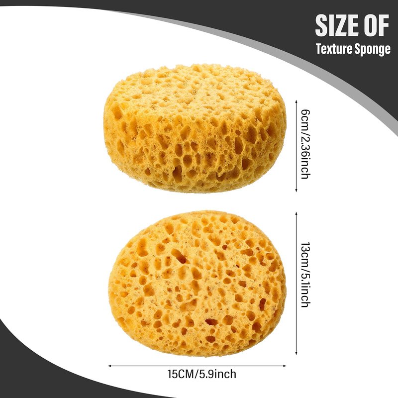 Patelai Knockdown Texture Sponge Drywall Wall Patch Ceiling Texture Sponge Home Decor for Repair DIY Painting Ceiling(2 Pieces,13 x 15 x 6 cm)