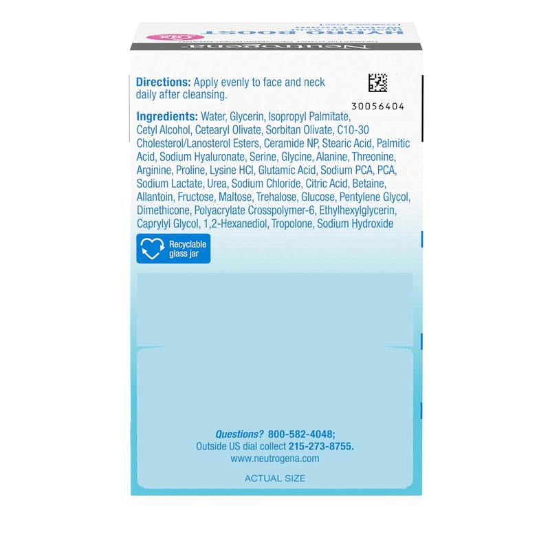 Neutrogena Hydro Boost Water Cream - 72 Hr Hydration Face Moisturizer with Hyaluronic Acid | 1.7 oz & Trial Size Gel Cleanser | Fragrance Free