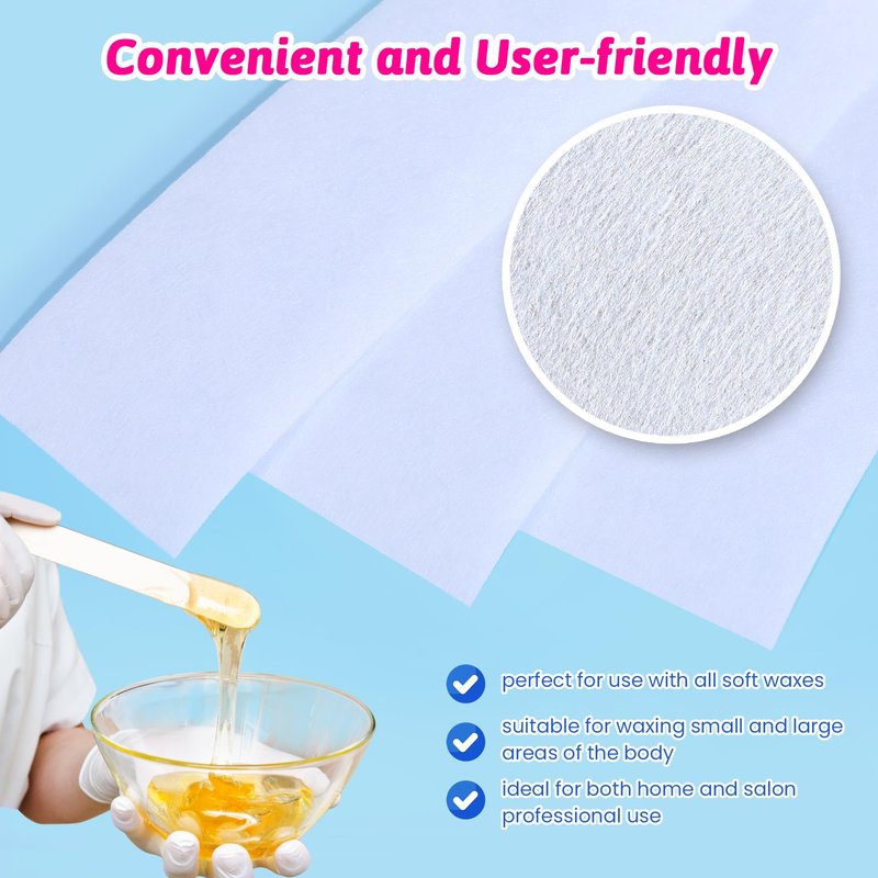 Mirucoo Non-woven Wax Strip Roll for Body and Facial Hair Removal, 2.75" x 100 Yards Pack Epilating Roll