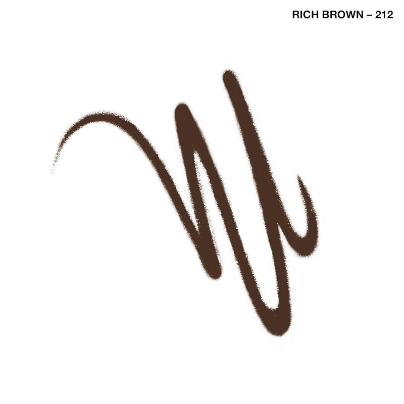 Rimmel London Exaggerate Waterproof Eyeliner - Highly Pigmented Long-Wearing Formula | Rich Brown, 0.01oz