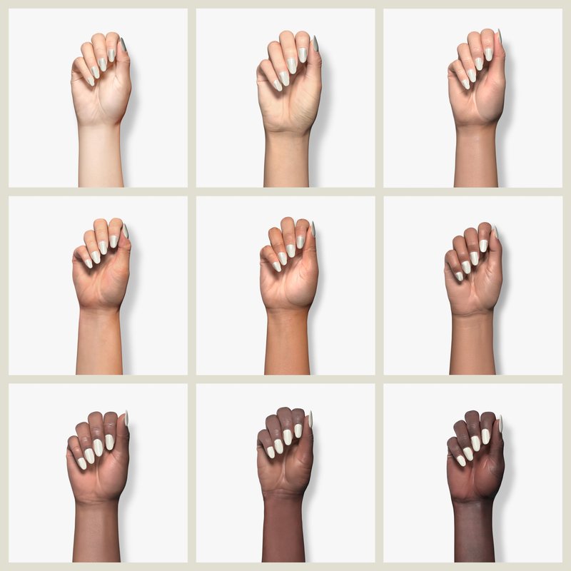 Sally Hansen Color Therapy Nail Polish | Biotin, Argan Oil, Long Lasting, Healthy Nails, Nail Strengthener, Sheer | 111 Fluer-t | Light Ivory Pearlescent Nail Color