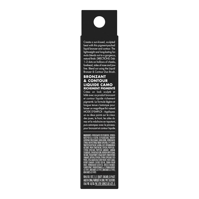 e.l.f. Camo Liquid Bronzer - Silky Pigmented Formula for Long-Lasting Sun-Kissed Glow | Vegan, 2 Fair/Light