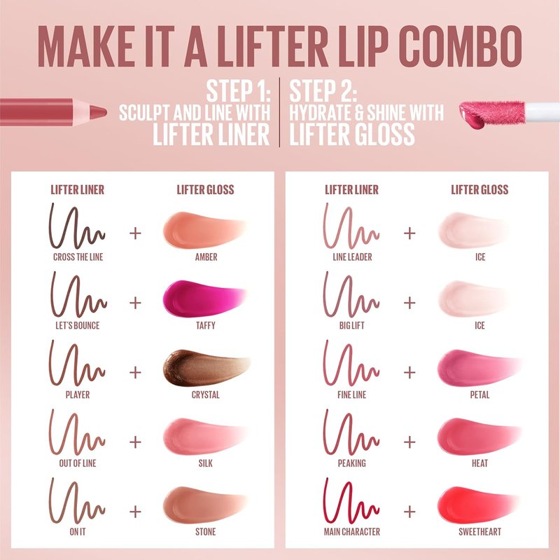 Maybelline Lifter Gloss - Hydrating Lip Gloss with Hyaluronic Acid for Plumper Lips | Heat Raspberry Neutral, 0.18 Ounce