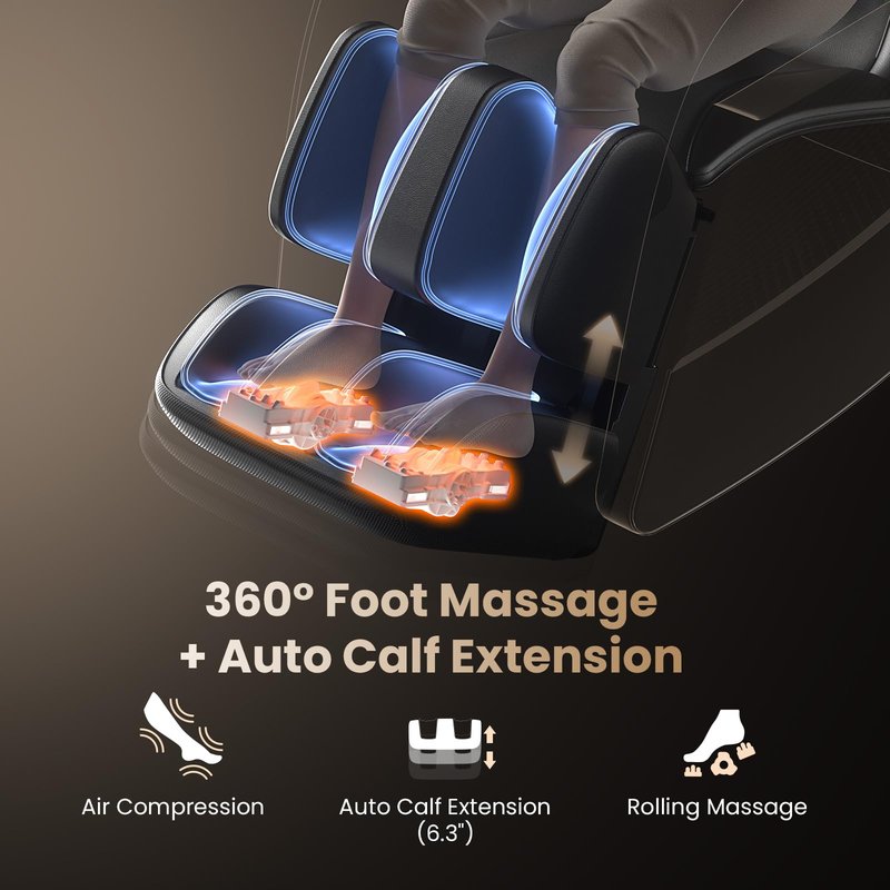 BOB AND BRAD Father's Day Dad Gift iMaster Pro 4D Full Body Massage Chair, Co-Developed with Physical Therapists, 166° Zero Gravity SL-Track Recliner, Voice Control, Heat, Deep Tissue&Auto-Extend Calf