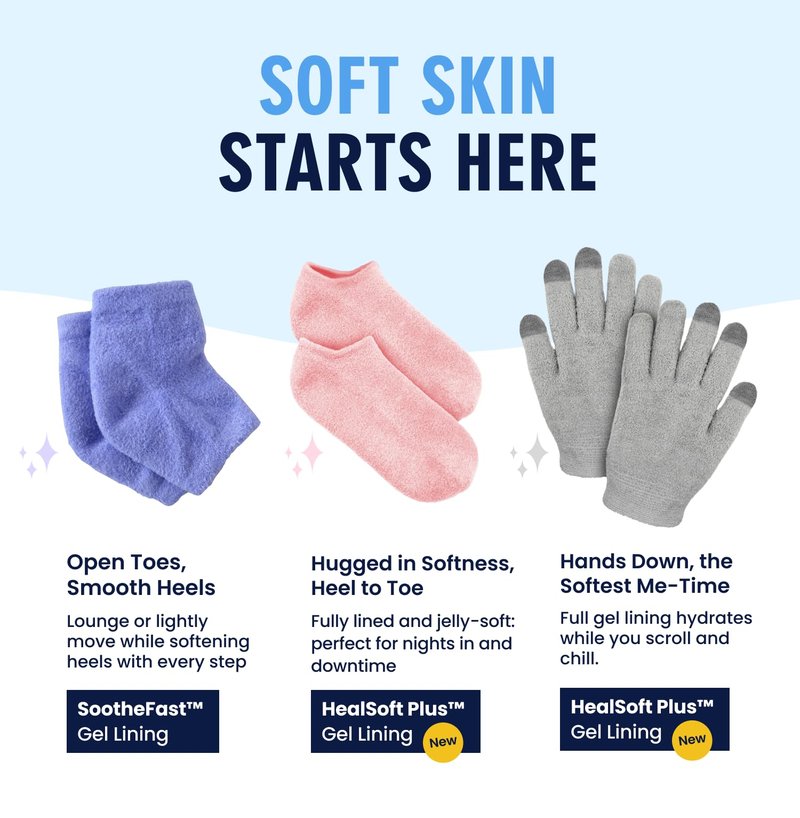 Dr. Frederick’s Original Moisturizing Gel Gloves – Deep Moisturizing and Fast Relief for Dry Hands – Touchscreen-Friendly – Mango Butter, Shea Butter, Jojoba, & Coconut Oil (Mellow Moon)
