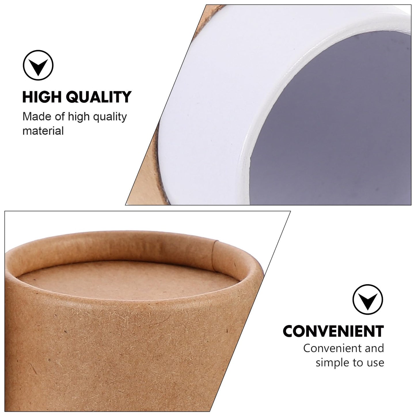 Hemoton 30Pcs Kraft Paper Cylinder Gift Boxes 5.27X6.85X2.28In Cardboard Packaging for Essential Oil Bottles Tea Incense Storage and Craft Supplies