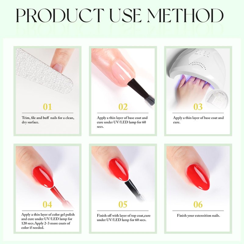 Double Rhythm 15ML Gel Nail Polish Pure Sheer Same Color Same Bottle Soak Off Gel Polish Art Manicure Salon DIY at Home for Women (Hot Pink-A1312)