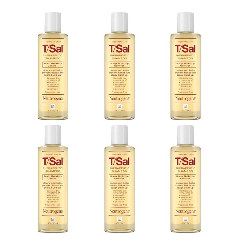 Neutrogena T/Sal Dandruff Shampoo - 3% Salicylic Acid Treatment | Fragrance-Free, 4.5 fl oz