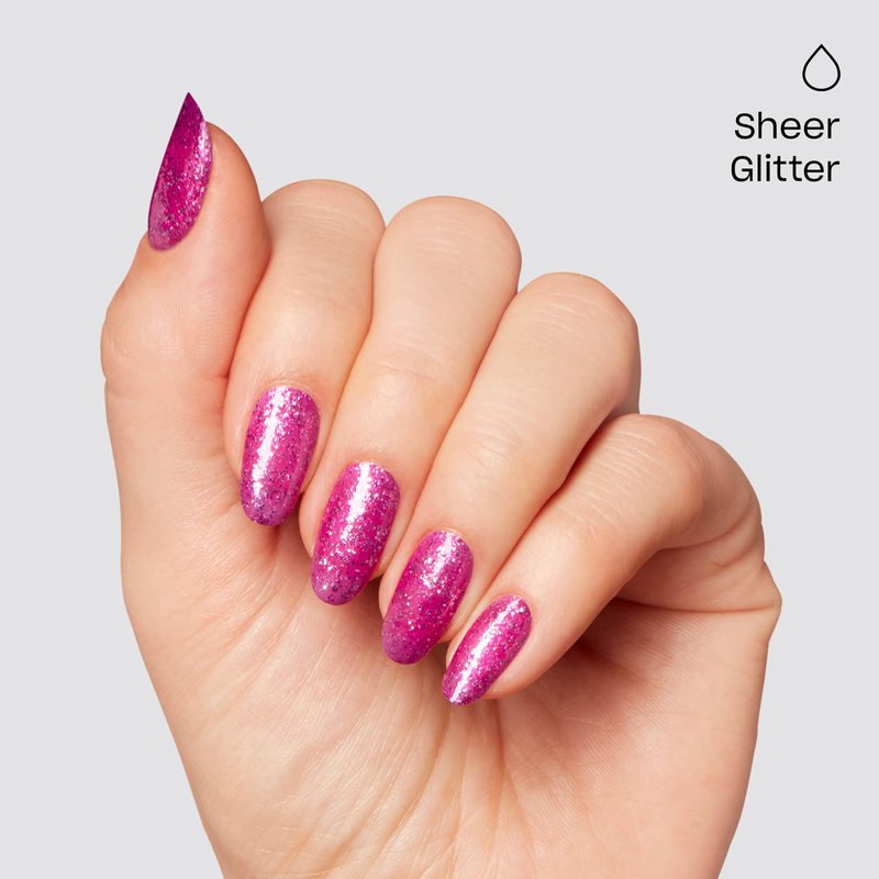 OPI Infinite Shine Candy 4 My Sweet Tart | Sheer Bright Fuchsia Pink Shimmer Long Wear Nail Polish | Good Enough to Treat Collection | Holiday 2025