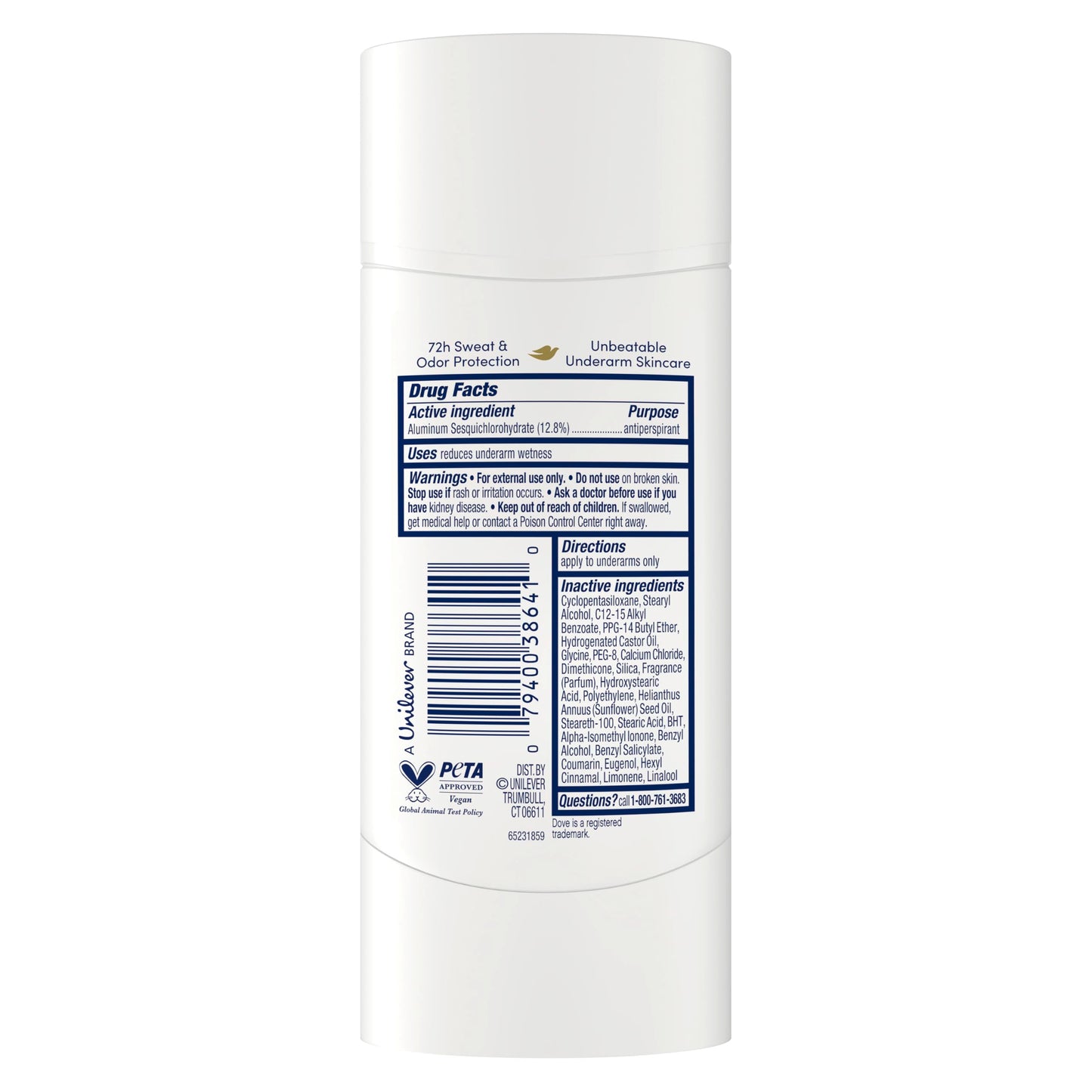 Dove Advanced Care Antiperspirant Deodorant Stick Caring Coconut 4 ct for helping your skin barrier repair after shaving 72-hour odor control and sweat protection with Pro-Ceramide Technology 2.6 oz