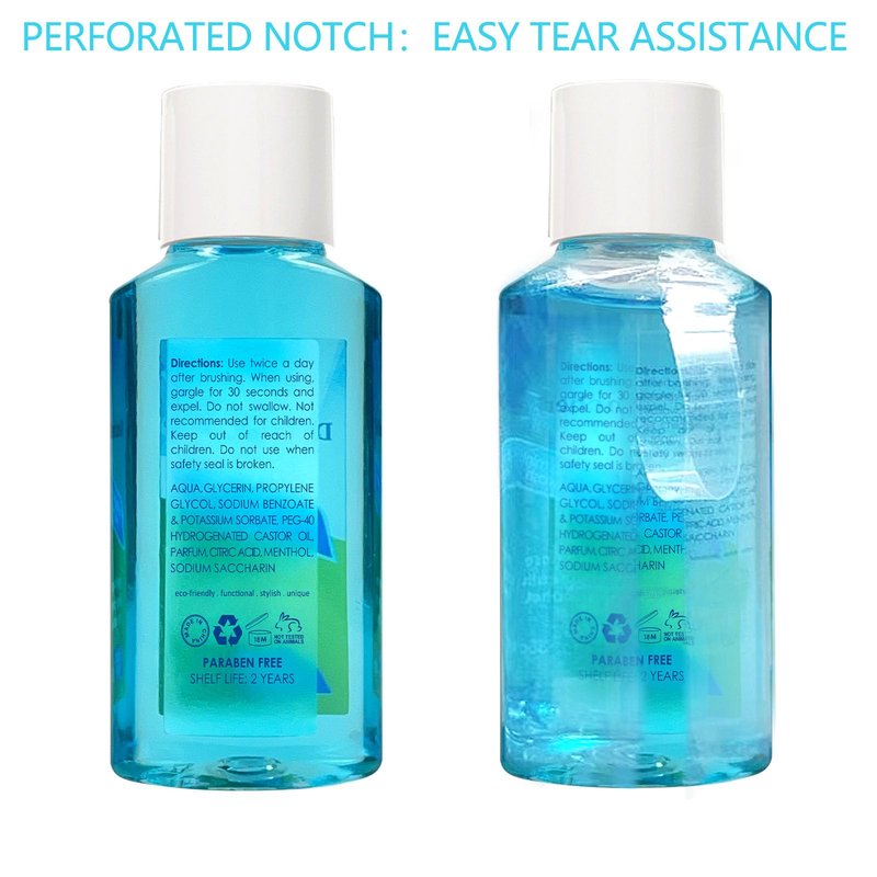 Mouthwash Travel Size, Portable Original Mint Mini Mouthwash Bulk, 35ml/1.2oz (24Pack, Mint)