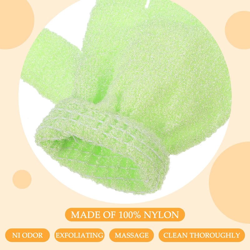 Moukeren 20 Pcs Exfoliating Bath Gloves 9 Colors Shower Scrub Exfoliating Body Bath Gloves Double Sided Bathing Glove for Women Men Spa Massage Skin Shower Bathing Accessories