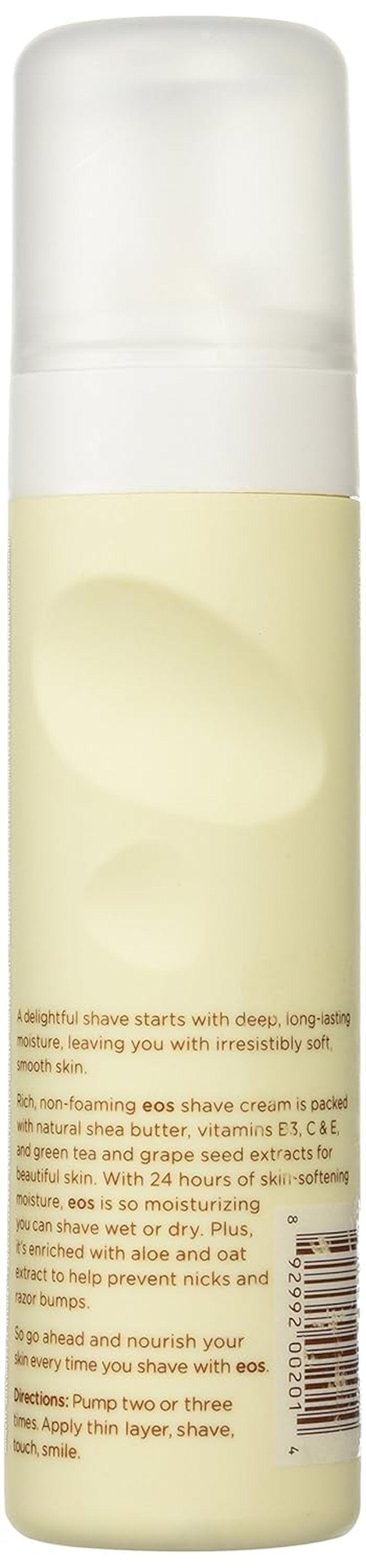 EOS Shea Better 24H Moisture Shave Cream - Vanilla Bliss for Sensitive Skin | 7 Fl Oz