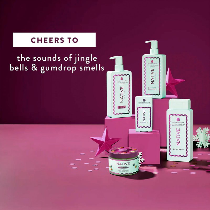 Native Holiday Gumdrop Shampoo & Conditioner Set LIMITED EDITION 16.5 oz ea