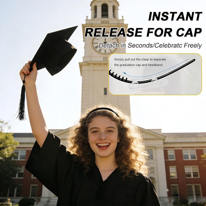 Graduation Cap Headband Insert - Comfortable & Stylish Grad Cap Accessory | Perfect for Celebrations