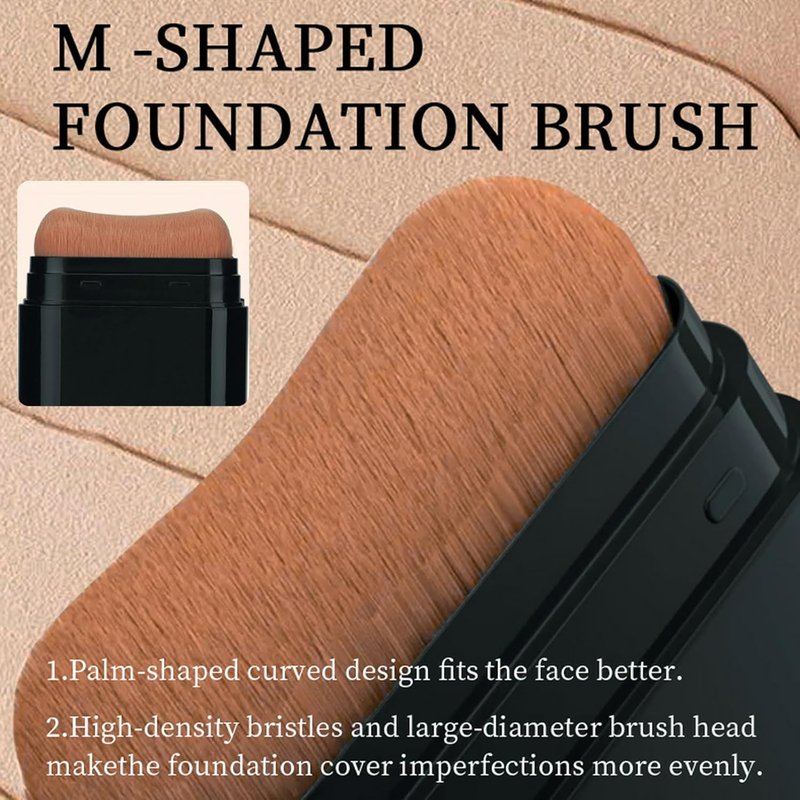 Foundation Stick - 2 in 1 Dual-Ended Long-Lasting Concealer & Contour | Waterproof Full Coverage Matte Finish in Deep Wheat