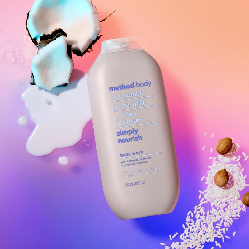 Method Body Wash - Simply Nourish, Paraben & Phthalate Free | 18 oz (Pack of 3)