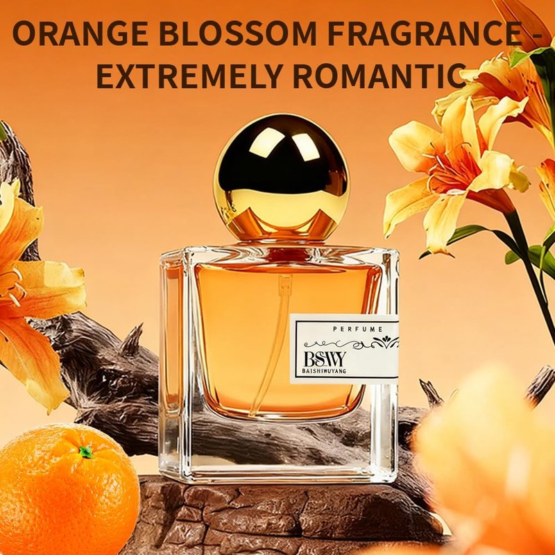 Orange Blossom Eau De Parfum, 1.7 oz (50ml) - Inspired by D. J'a.d.o.r.e. - Elegant Jasmine, Rose & Orange Floral Scent - Clean, Vegan & Long Lasting Perfume for Women