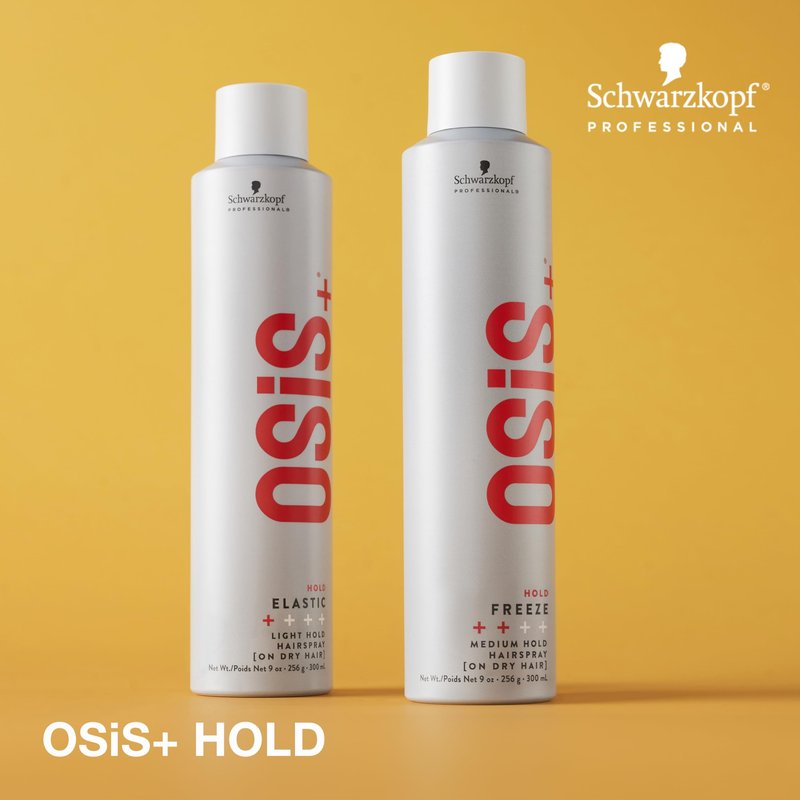 OSiS+ Freeze Medium Hold Hairspray 9oz | All Day Hold and Shine | Heat and Humidity Protection