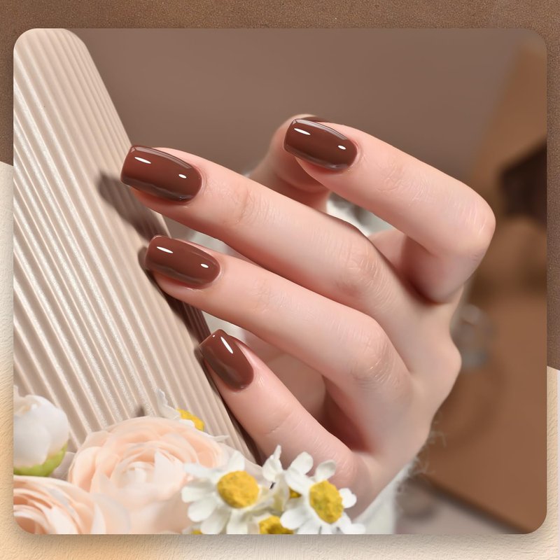 Brown Gel Nail Polish - 16ml Soak Off UV Cure for DIY Manicure | Amber Brown 2088