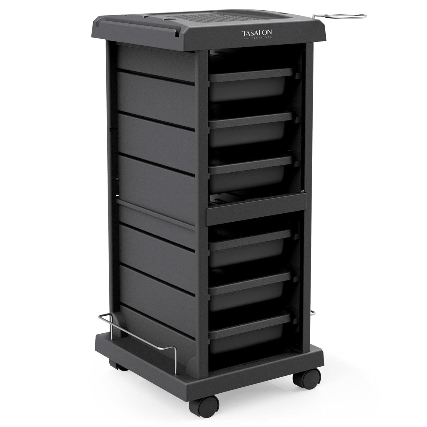 TASALON Salon Trolley - Space-Saving Rolling Cart with 6-Tray Storage - Versatile Tattoo Tray