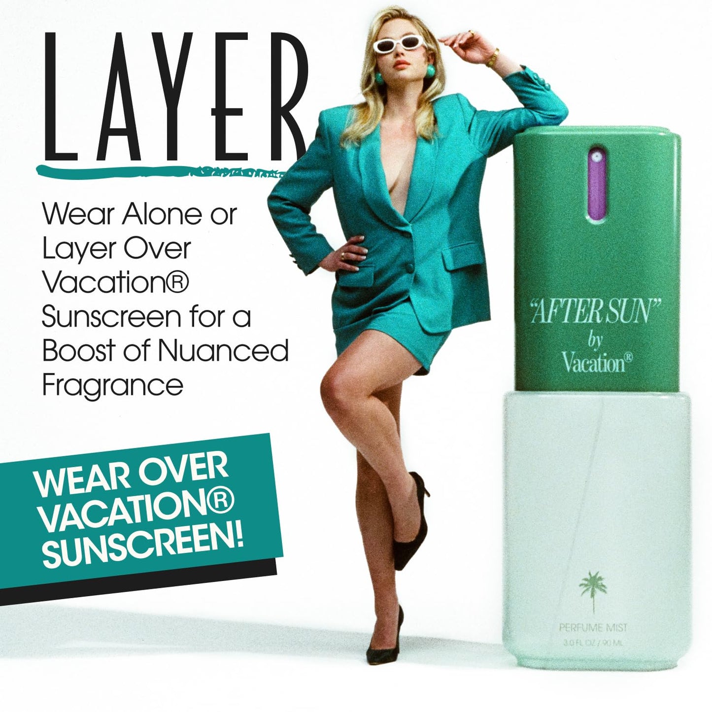 Vacation After Sun Body Mist - Aloe Vera & Iced Cucumber Water Scent | Travel Size 3 fl oz