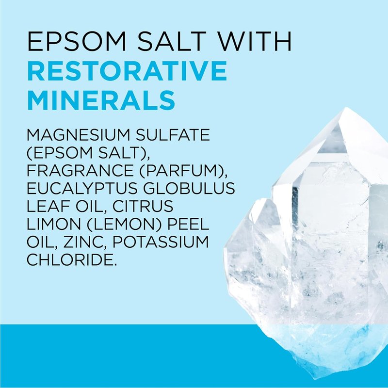 Dr Teal's Epsom Salt Magnesium Soak - Restorative Minerals with Magnesium, Potassium & Zinc | 3 lbs