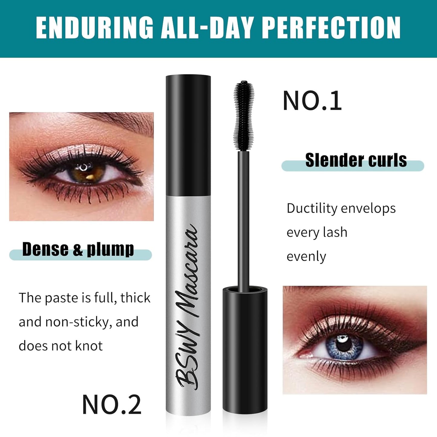 Sky High Telescopic Tubing Mascara - Waterproof Formula with Nourishing Essence | Long-Wearing & Clump-Free for Women 60+