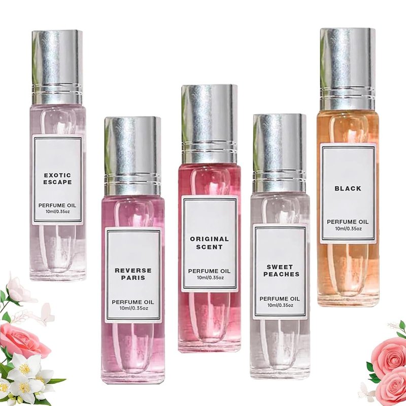 Omexry Venom Pheromone Perfume Collection, Venom Pheromones Perfumes for Women, Roll On Pheromone Perfume for Women, Enhanced Fragrance New Scents, Long-Lasting Portable (5PC)
