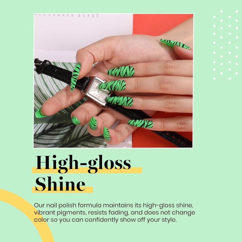 Beetles Neon Green Gel Nail Polish - 15ml Soak Off UV LED for Salon & DIY | Lime Green Day Nails