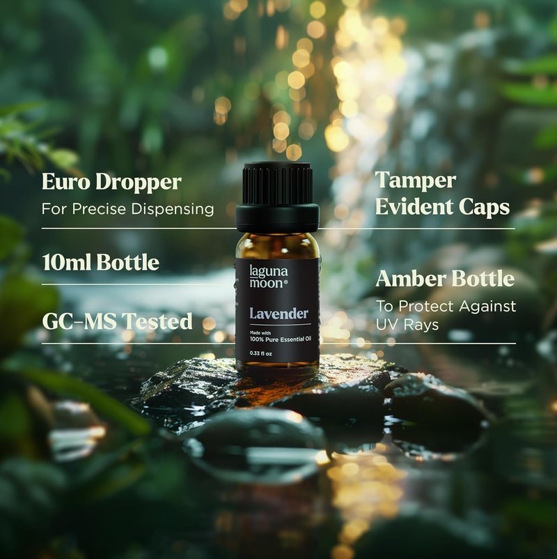 Essential Oils Aromatherapy Set - 6 Natural Scents for Diffusers, Home Care & Candle Making | Peppermint, Lavender, Eucalyptus (10mL)