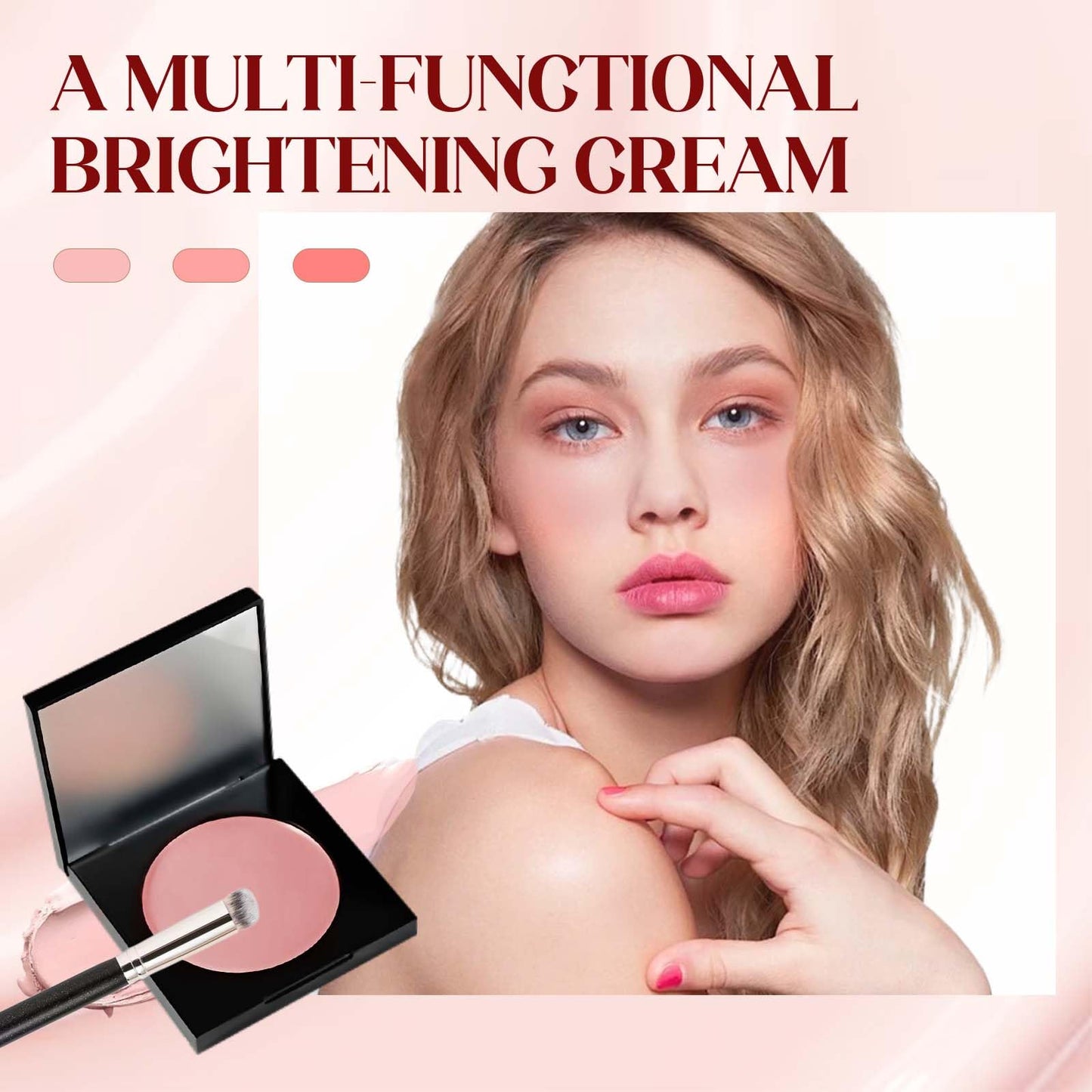 Under Eye Brightener Concealer, 2025 New Under Eye Brightener, Dark Circle Concealer, Moisturizing Waterproof Foundation with Makeup, Hydrating Eye Highlighter for Women (1Pcs)