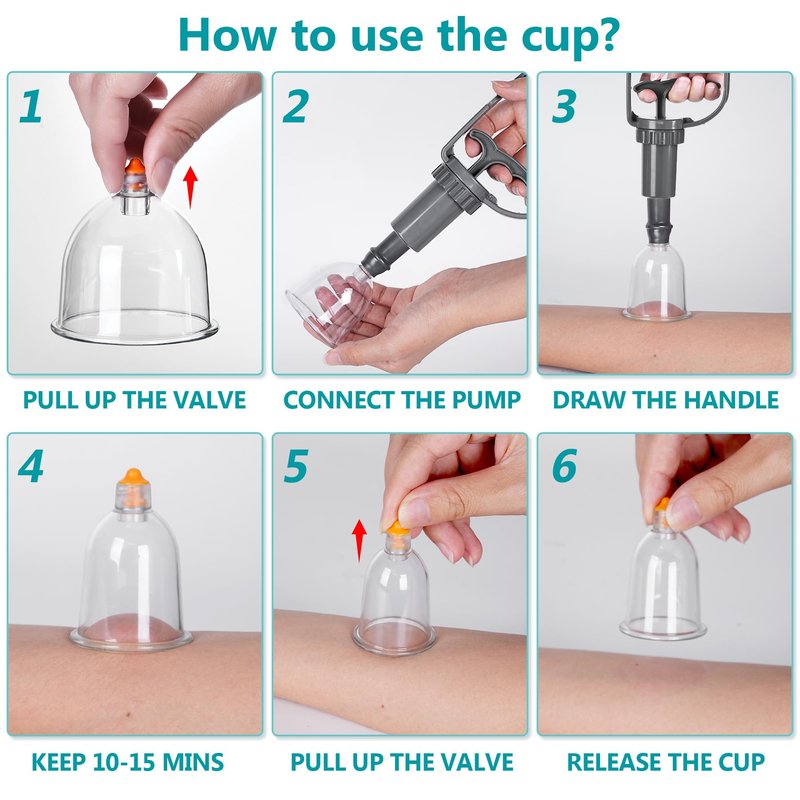 Ditind Cupping Therapy Set, 18 Pcs Cupping Set, Professional Cupping Kit for Massage Therapy, Portable Upgrade Cupping with Case, Pump Suction Cups for Cellulite Muscle Pain Relief Physical Therapy.