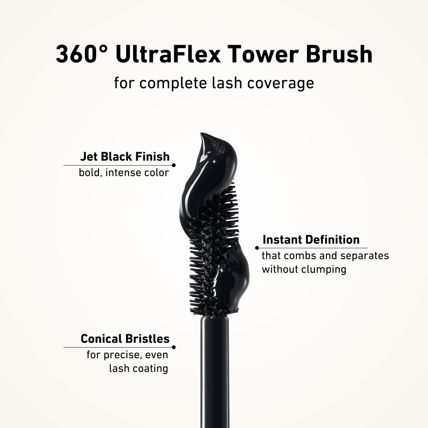 Zev First Take Mascara, False Lash Effect Mascara, Volumizing & Lengthening, Defining, Multiplying, Curling, Buildable Formula, Cruelty Free & Paraben Free - Black