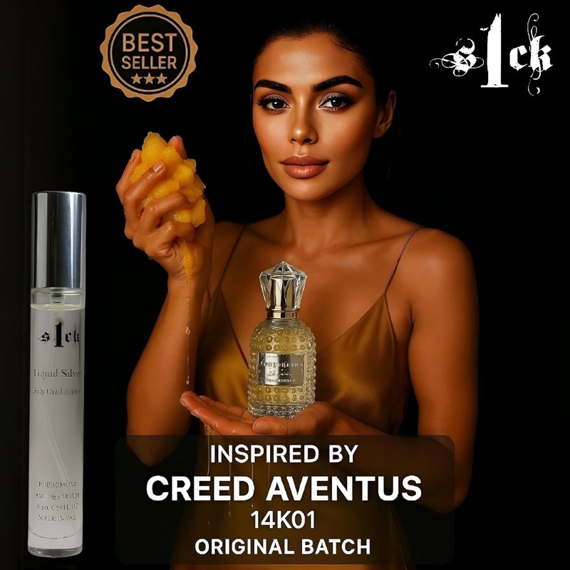 S1CK - Liquid Silver Holy Grail Edition Pheromone-Infused Cologne for Men Raw Pheromones Cologne Men Attraction Lasting Spray USA-Made Bold Strength Scent for Him