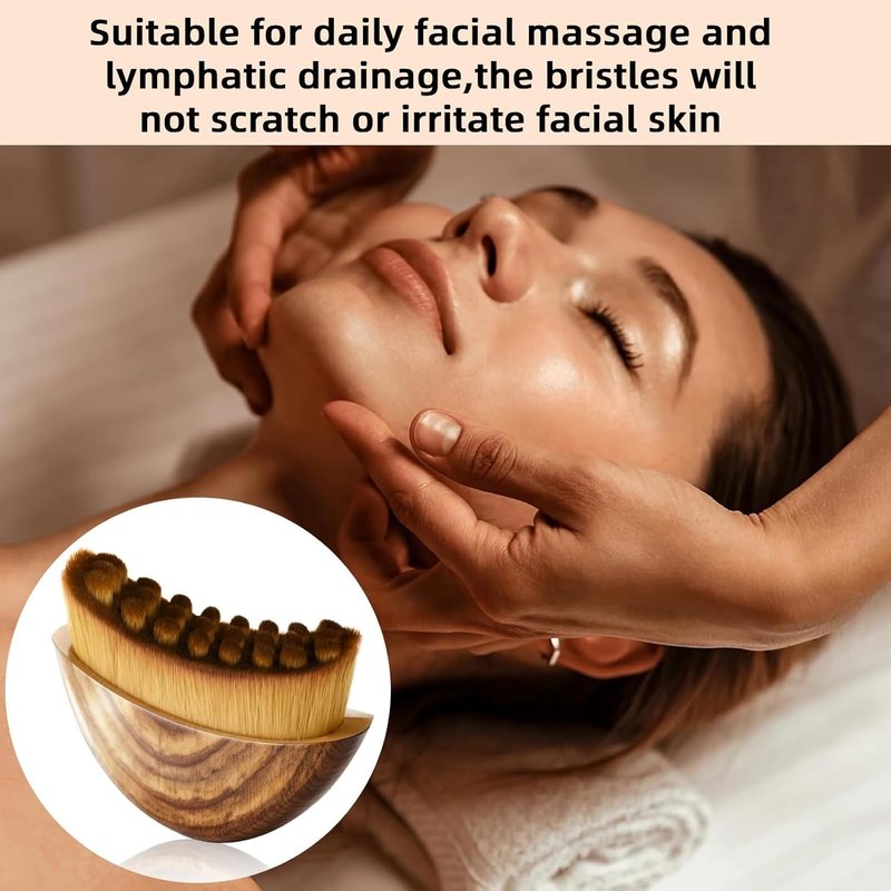 1 PCS Lymphatic Contour Face Brush for Sculpting – Anti-Puffiness, Detox & Lift, Boosts Skin Glow & Skincare Absorption (1 Pcs Contour Face Brush)