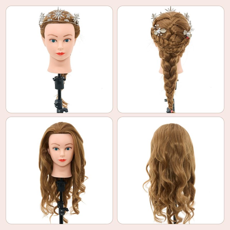 Mannequin Head Human Hair-31