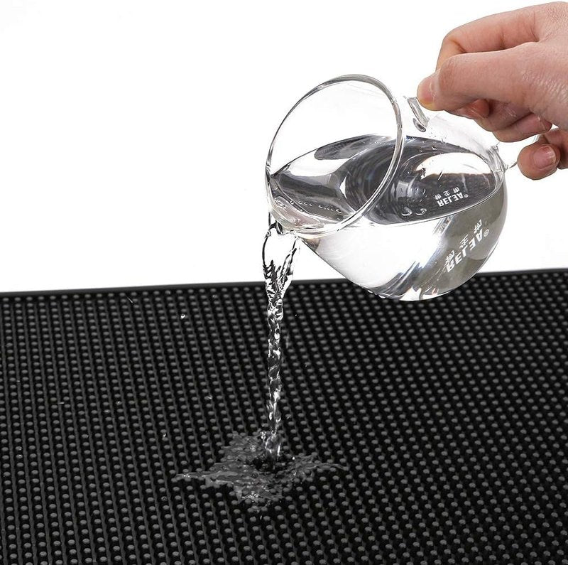 3Pcs Bar Mat - Nonslip Flexible Coffee & Barber Mats for Home & Restaurant | 12x6, 18x12, 24x12 Inches