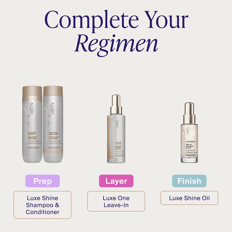 Kenra Platinum Luxe Shine Conditioner | High Shine | Smoothing Conditioner for Frizzy Hair | For Dull Hair | Sulfate Free | Color Safe 8.5oz