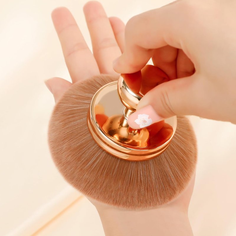 Docolor Extra Large Body Makeup Brush - 3-Inch Wide Head for Fast Full-Body Coverage | Soft Synthetic Fibers for Flawless Application