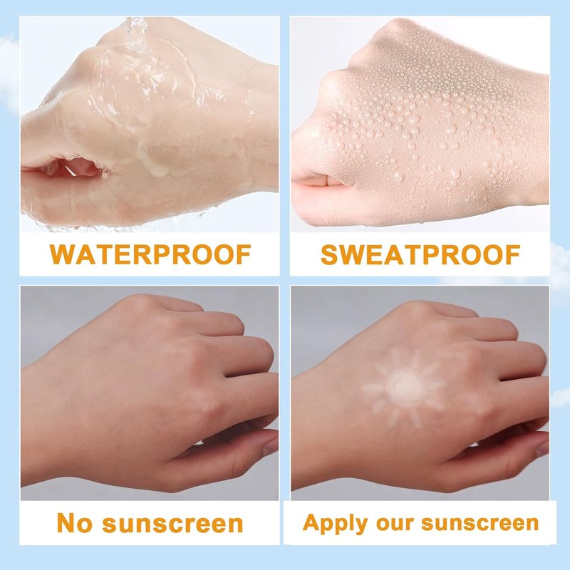 10 Pack Travel Size Sunscreen SPF50+ PA+++ - Mini Sunscreen Bulk for Face & Body, Lightweight & Non-Greasy, Water-Resistant Sunscreen Packets for Outdoor Sports & Party Favors, 0.28 OZ/Pack