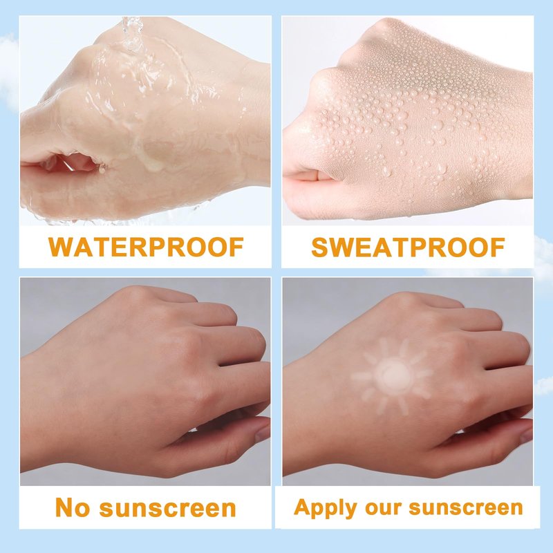 20PCS Mini Sunscreen with Hyaluronic Acid, SPF50+ PA+++ Travel Size Sunscreen Bulk (4ml Each), Lightweight & Non-Greasy & Hydrating, Waterproof Face & Body Sunscreen for Outdoor, Vacation, Daily Use