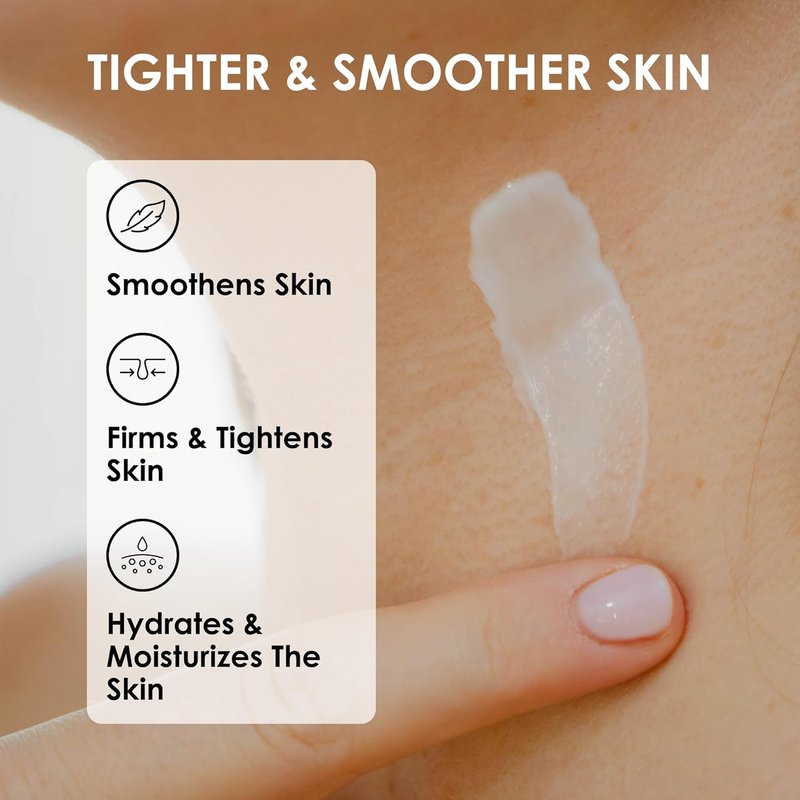 Neck Cream for Tightening & Firming - Hyaluronic Acid, Retinol, Vitamin C | Anti-Aging Day & Night Cream for Sagging Skin